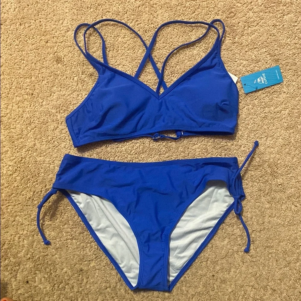 Cupshe Blue Bikini Set - Picture 1 of 1